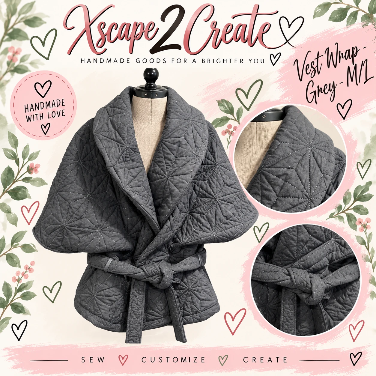 Vest Wrap - Grey - M/L