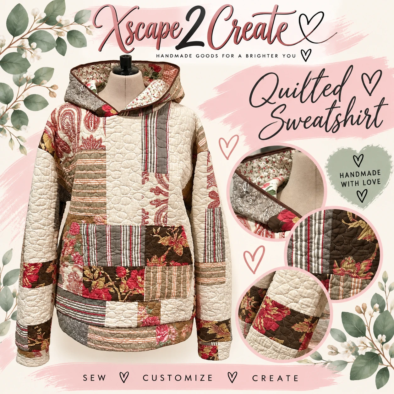 Quilted Sweatshirt